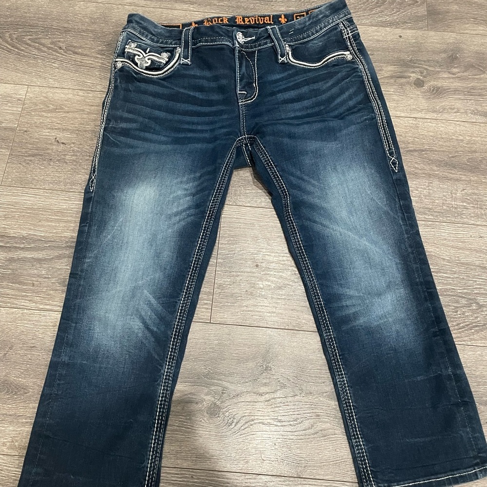 Rock revival Embroidered jeans Sz 28